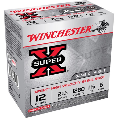 WINCHESTER - SUPER-X XPERT HIGH VELOCITY STEEL GAME & TARGET 12 GAUGE AMMO