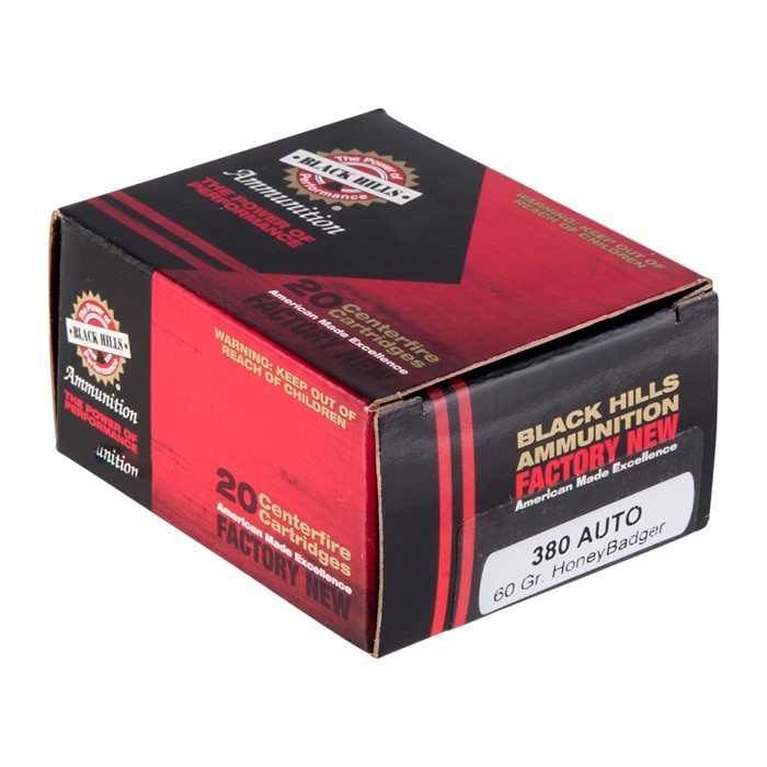 BLACK HILLS AMMUNITION - HONEYBADGER™ 380 AUTO HANDGUN AMMO