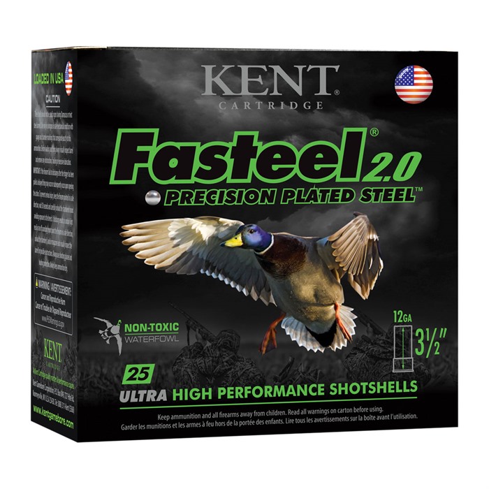 KENT CARTRIDGE - Fasteel 2.0 12ga 3" #3 1-1/8 oz 25bx