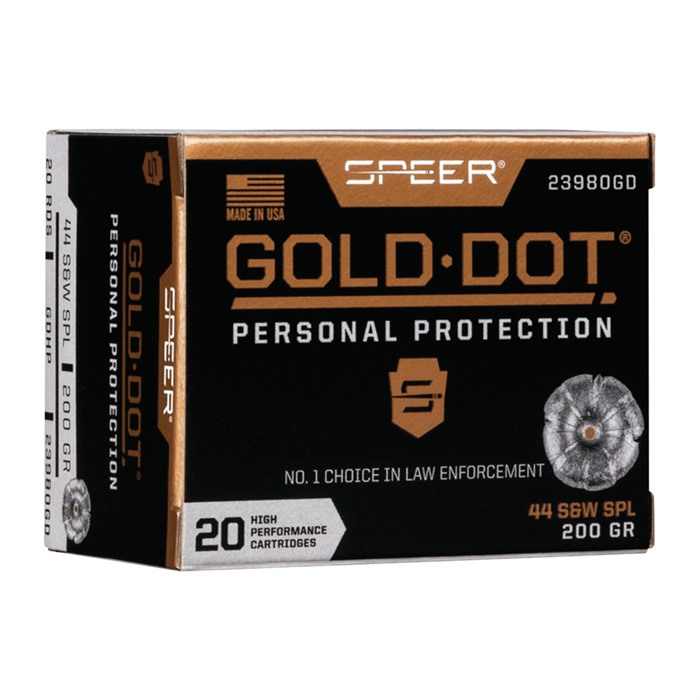 SPEER - GOLD DOT PERSONAL PROTECTION 44 SPECIAL AMMO