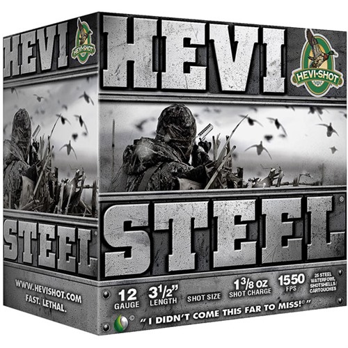 HEVI SHOT - Hevi-Shot Hevi-Steel 12ga 3.5" 1-3/8oz #2 25/bx