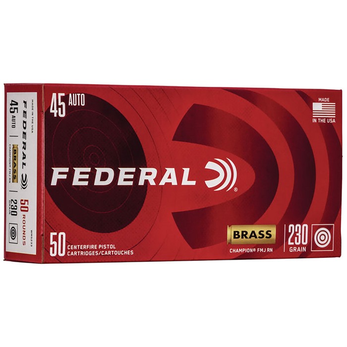 FEDERAL - CHAMPION TRAINING 45 ACP HANDGUN AMMO