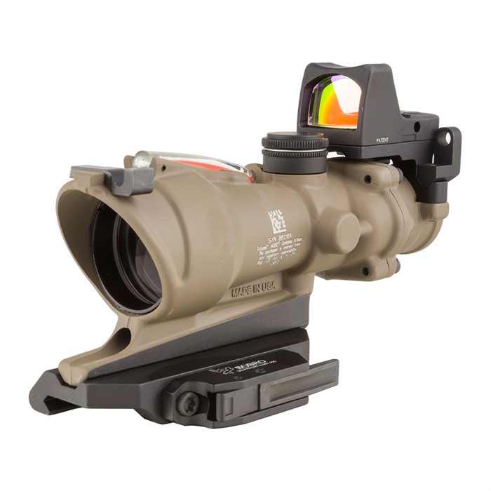TRIJICON - ACOG BAC ECOS 4X32MM FIXED RIFLE SCOPE WITH RMR TYPE 2