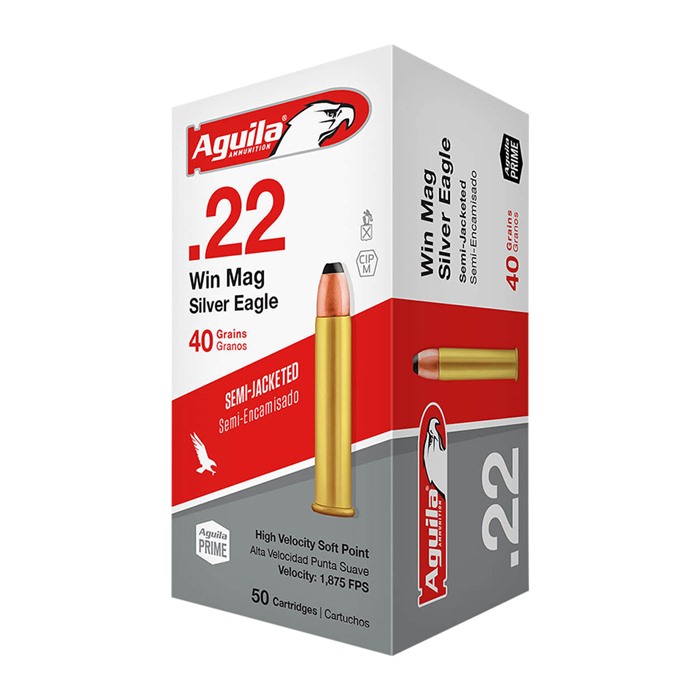 AGUILA - SILVER EAGLE .22 WIN MAG RIMFIRE AMMO