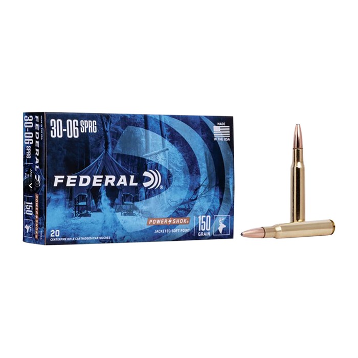 FEDERAL - POWER-SHOK 30-06 SPRINGFIELD RIFLE AMMO