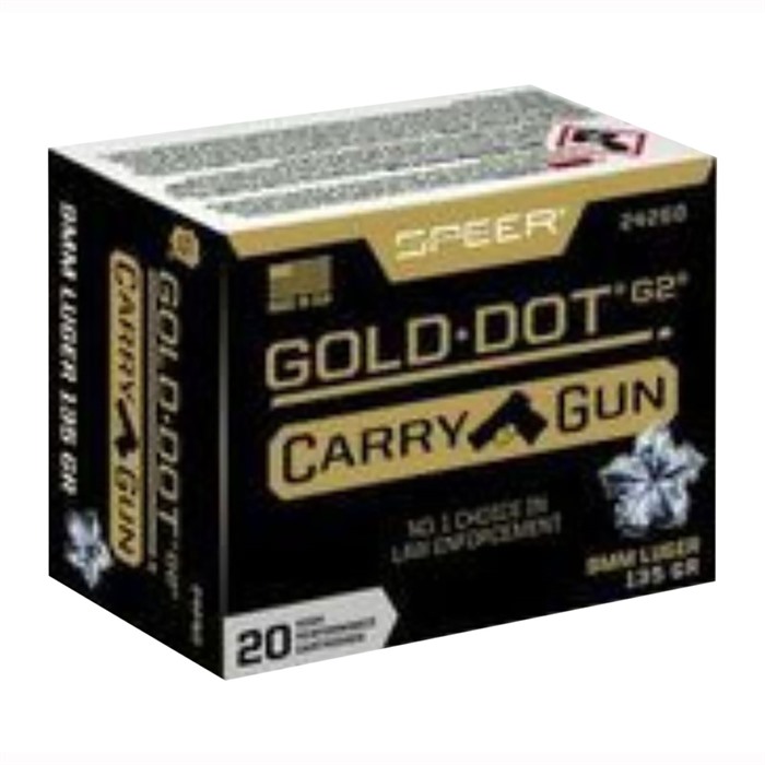 SPEER - GOLD DOT CARRY GUN 9MM LUGER AMMO