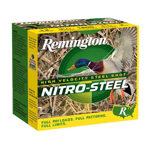 REMINGTON - NITRO-STEEL AMMO 12 GAUGE 2-3/4" 1-1/4 OZ #BB STEEL SHOT