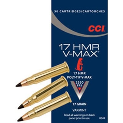 CCI - VARMINT AMMO 17 HMR 17GR V-MAX