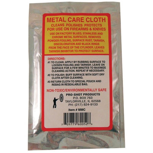 PRO SHOT PRODUCTS, INC - METAL CARE CLOTH