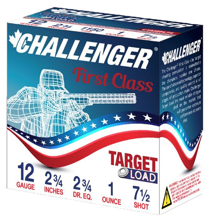 CHALLENGER AMMO - FIRST CLASS TARGET LOAD 12 GAUGE 2-3/4" AMMO