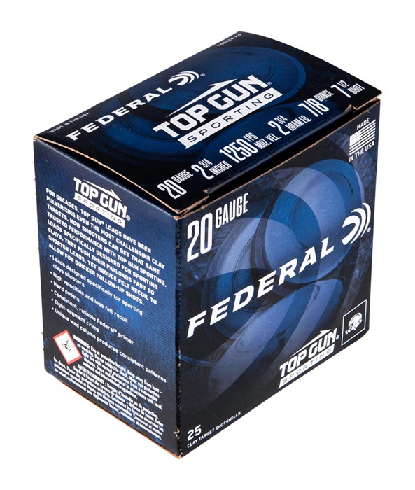 FEDERAL - TOP GUN SPORTING 20 GAUGE 2-3/4" AMMO