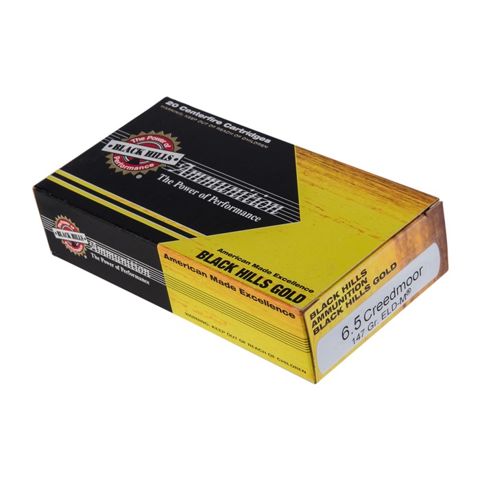 BLACK HILLS AMMUNITION - BLACK HILLS GOLD AMMO 6.5 CREEDMOOR 147GR ELD-M