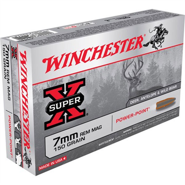 WINCHESTER - POWER POINT 7MM REMINGTON MAGNUM RIFLE AMMO