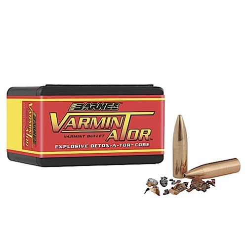 BARNES BULLETS - VARMIN-A-TOR™ 22 CALIBER (0.224") HOLLOW POINT FLAT BASE BULLETS