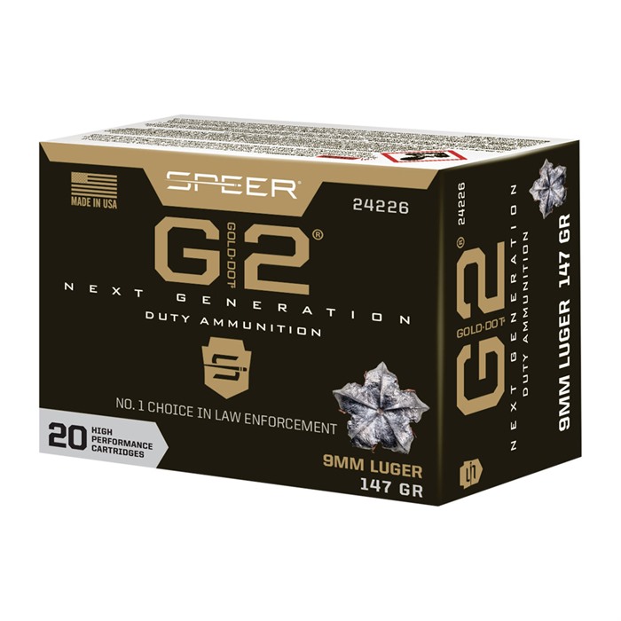 SPEER - GOLD DOT G2 9MM LUGER AMMO