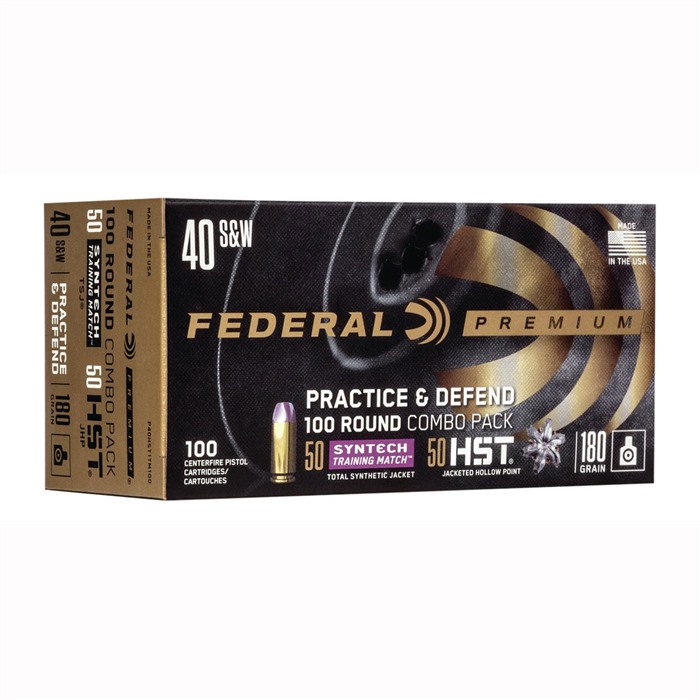 FEDERAL - PRACTICE & DEFENSE 40 S&W HANDGUN AMMO