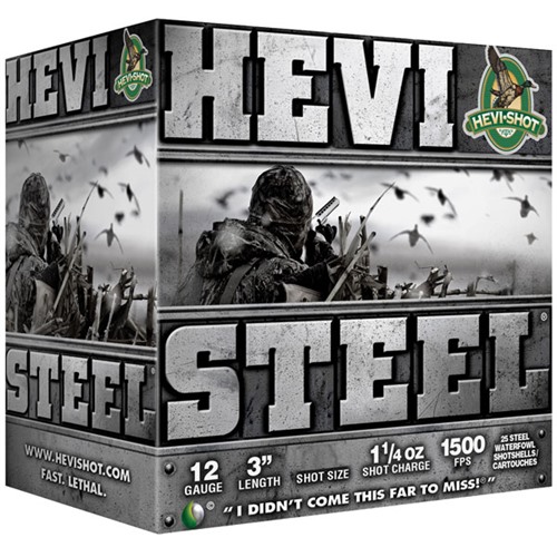 HEVI SHOT - Hevi-Shot Hevi-Steel 12ga 3" 1-1/4oz #2 25/bx