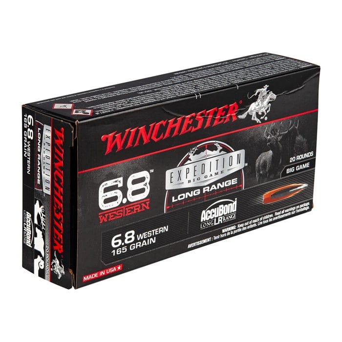 WINCHESTER - EXPEDITION BIG GAME LONG RANGE 6.8 WESTERN RIFLE AMMO