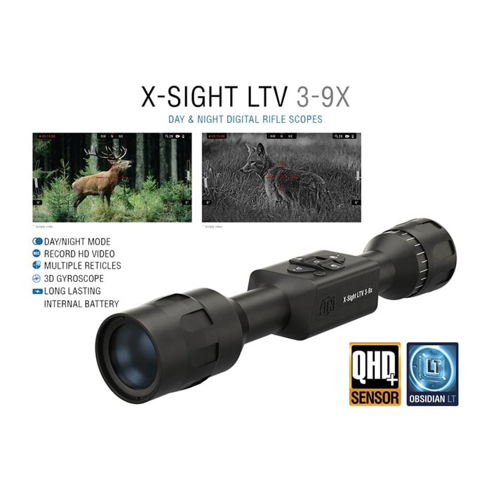 ATN - X-SIGHT LTV 3-9X30MM SFP DAY/NIGHT HUNTING RIFLE SCOPE