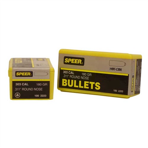 SPEER - HOT-COR 303 CALIBER (0.311') SOFT POINT ROUND NOSE BULLETS