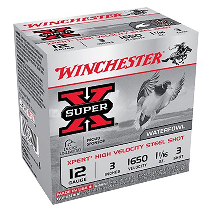 WINCHESTER - Winchester Xpert HV Steel 12ga 2.75" 1-1/16oz #3 25/bx