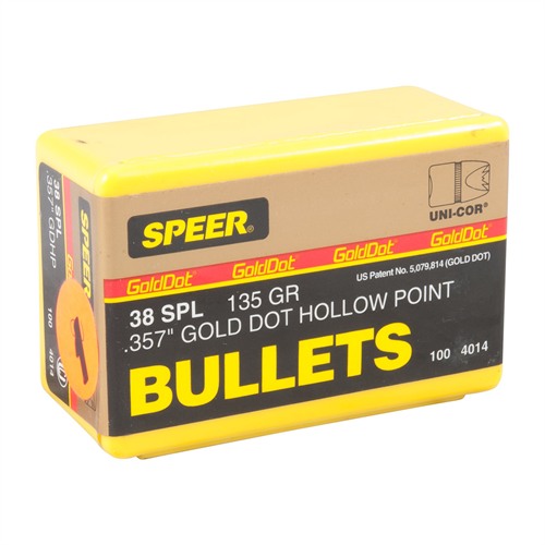 SPEER - GOLD DOT SHORT BARREL PERSONAL PROTECTION HANDGUN BULLETS