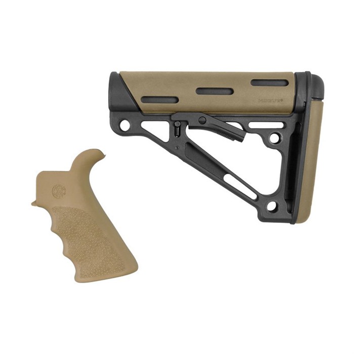 HOGUE - AR-15 FINGER GROOVER GRIP W/COLLIPSIBLE MIL-SPEC BUTTSTOCK