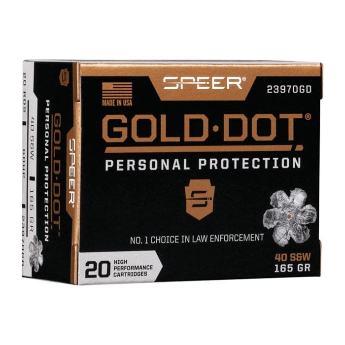 SPEER - GOLD DOT PERSONAL PROTECTION 40 S&W AMMO