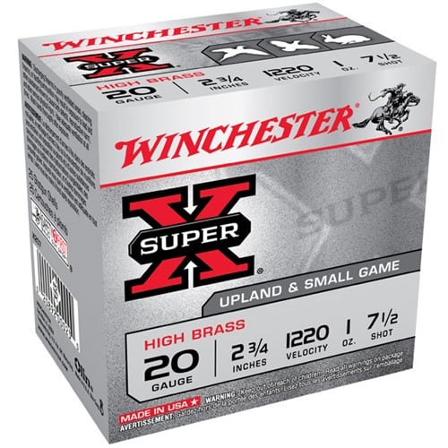 WINCHESTER - Winchester Ammo 20ga 2.75in Supr-X 2.75d 1oz #7.5