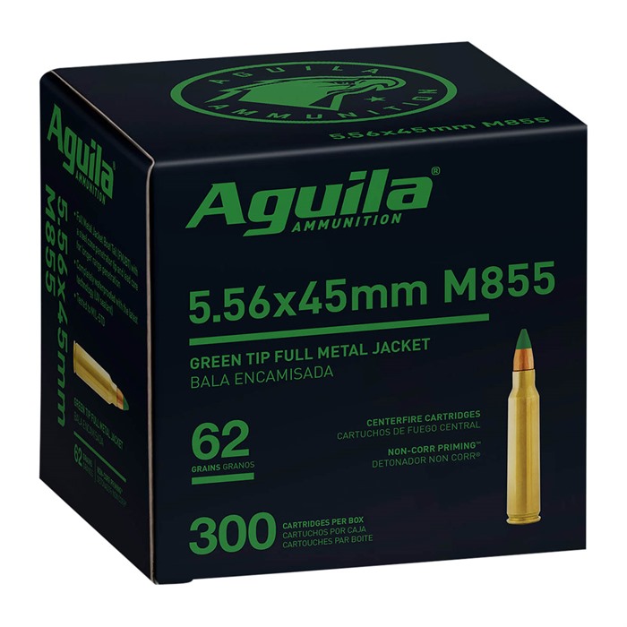 AGUILA - RIFLE AMMO 5.56X45MM M855 AMMO