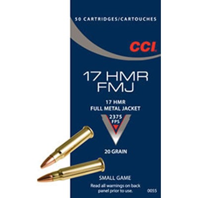 CCI - FMJ AMMO 17 HMR 20GR FULL METAL JACKET