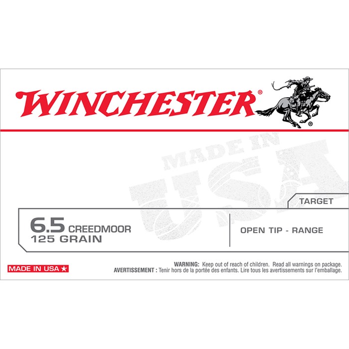 WINCHESTER - Winchester USA Ammo 6.5 creedmoor 125gr OT Range 60bx-4bx/cs
