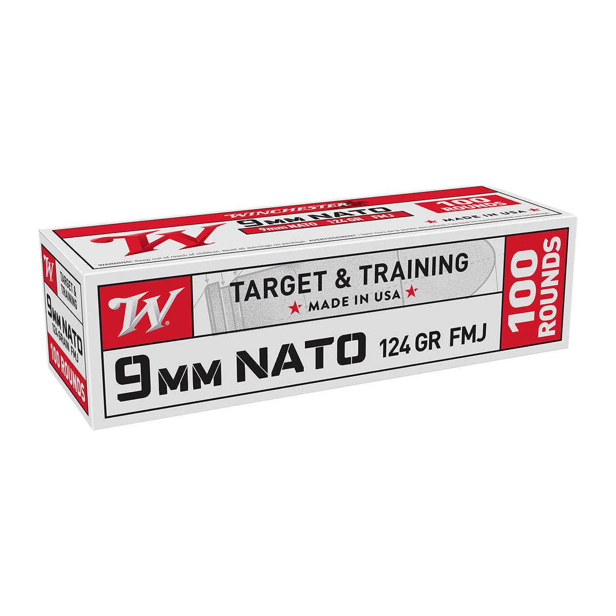 WINCHESTER - TARGET & TRAINING 9MM NATO AMMO