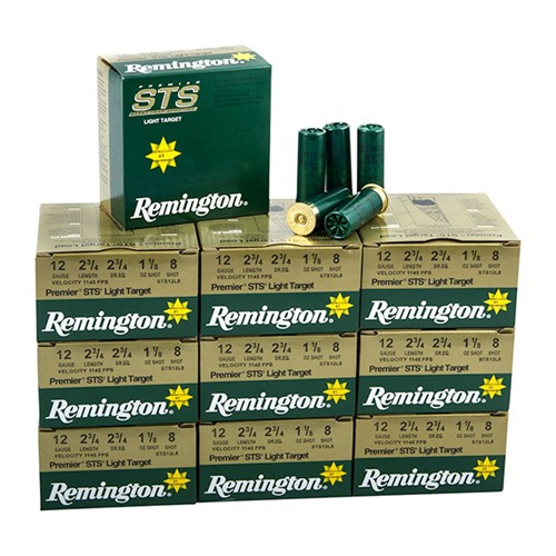 REMINGTON - STS LIGHT TARGET AMMO 12 GAUGE 2-3/4" 1-1/8 OZ #8 SHOT