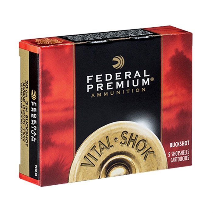 FEDERAL - VITAL-SHOK BUCKSHOT 20 GAUGE 3" AMMO