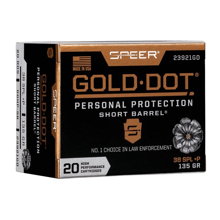 SPEER - GOLD DOT PERSONAL PROTECTION 25 AUTO AMMO