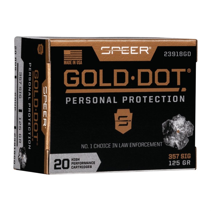 SPEER - GOLD DOT PERSONAL PROTECTION 357 SIG AMMO