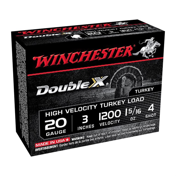 WINCHESTER - DOUBLE X HIGH VELOCITY TURKEY LOAD 20 GAUGE SHOTGUN AMMO