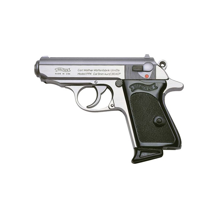 WALTHER ARMS INC - Walther PPK .380 ACP Stainless 6 round 2 MAGS
