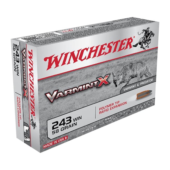 WINCHESTER - VARMINT X 243 WINCHESTER RIFLE AMMO