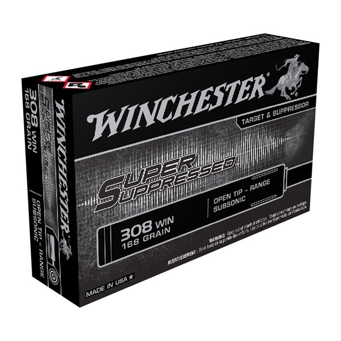 WINCHESTER - SUPER SUPPRESSED 308 WINCHESTER RIFLE AMMO