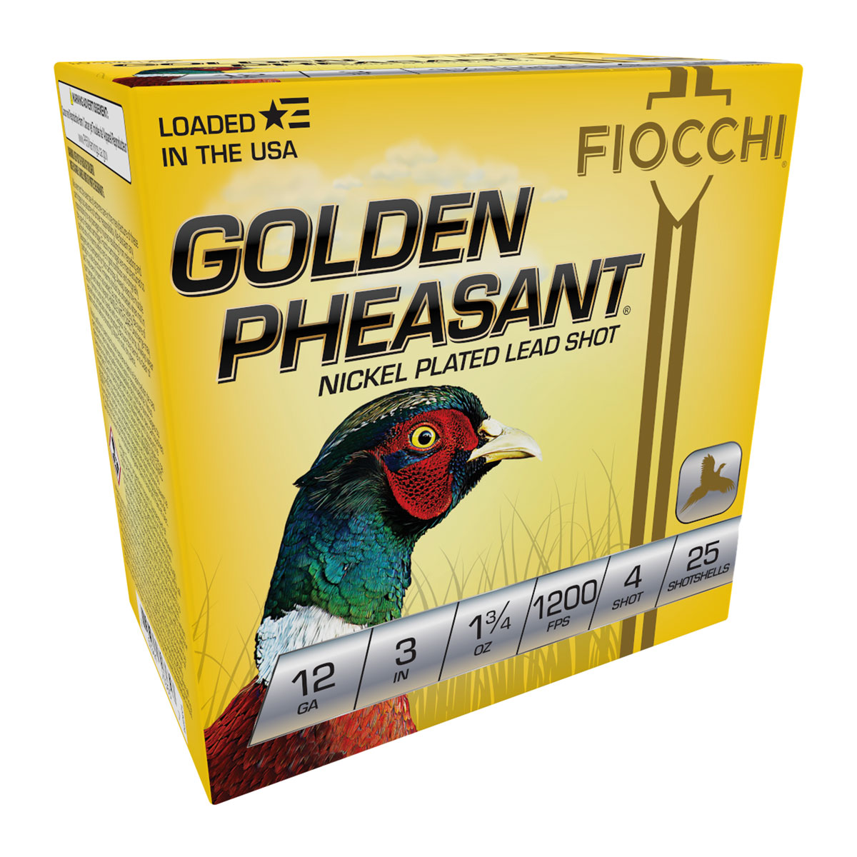 FIOCCHI AMMUNITION - GOLDEN PHEASANT 12 GAUGE 3" SHOTGUN AMMO