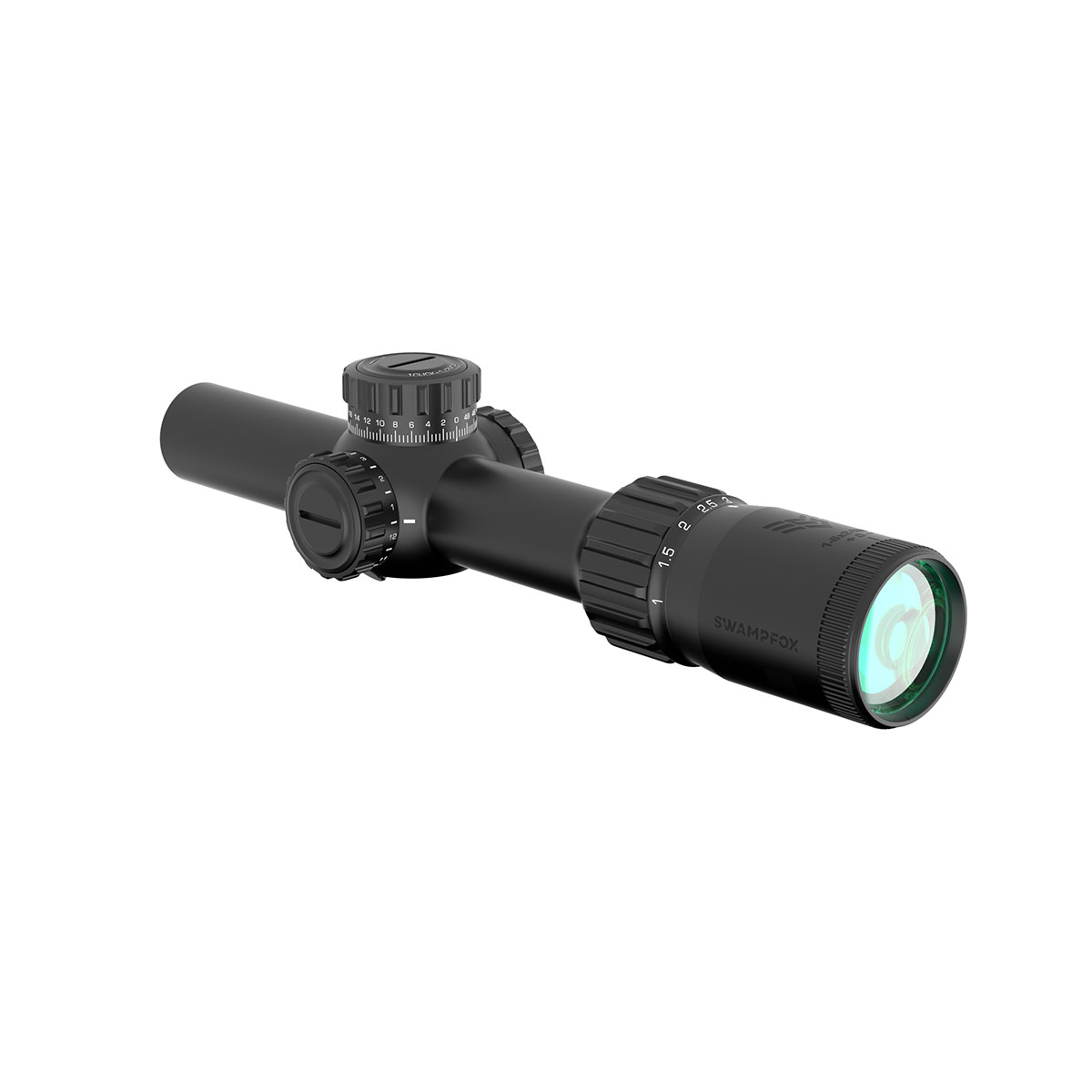 SWAMPFOX OPTICS - TOMAHAWK II LPVO 1-6X24MM SFP ILLUMINATED RIFLE SCOPE