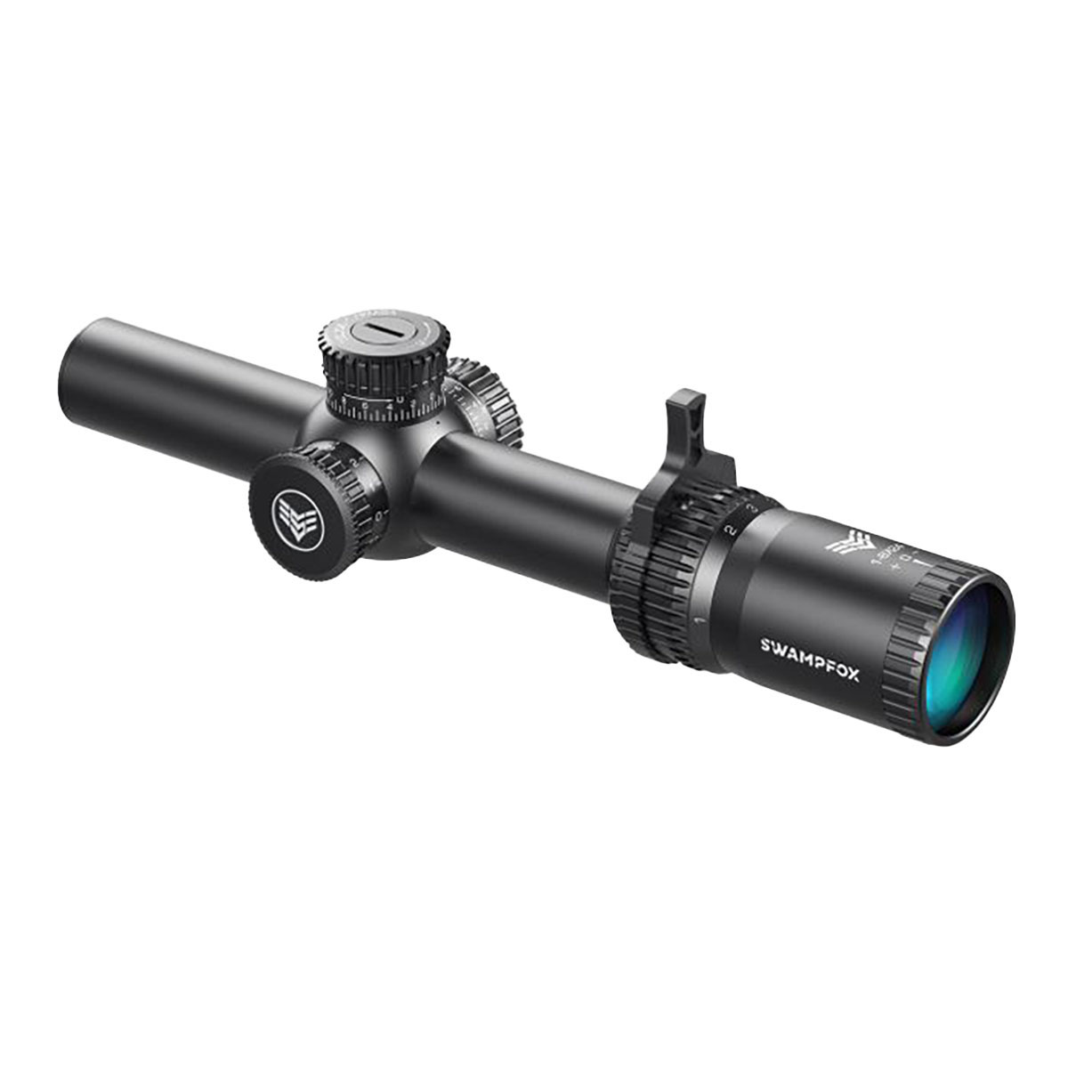 SWAMPFOX OPTICS - TOMAHAWK LPVO 1-4X24MM SFP ILLUMINATED RIFLE SCOPE