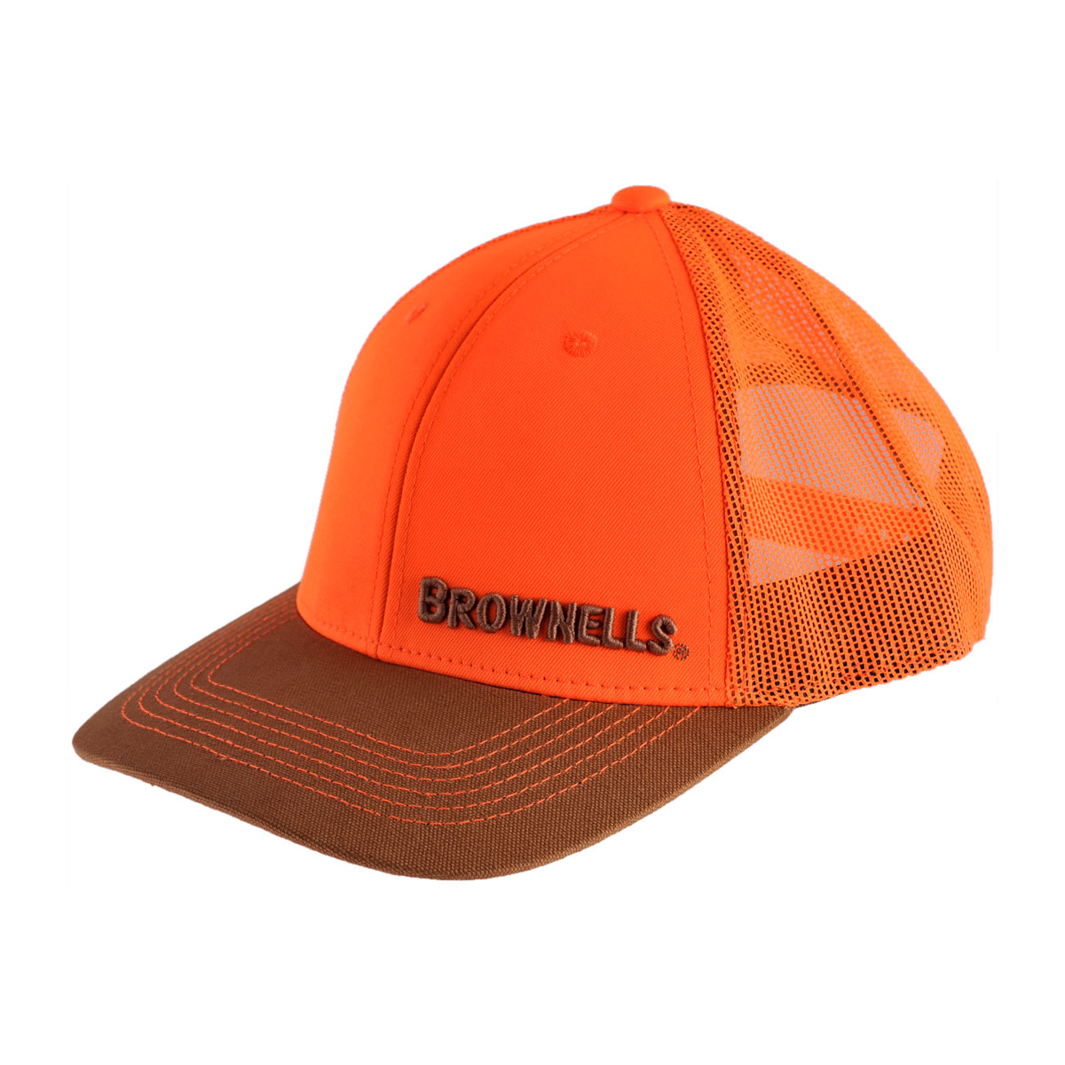 BROWNELLS - HUNTER ORANGE CAP WITH BROWNELLS LOGO