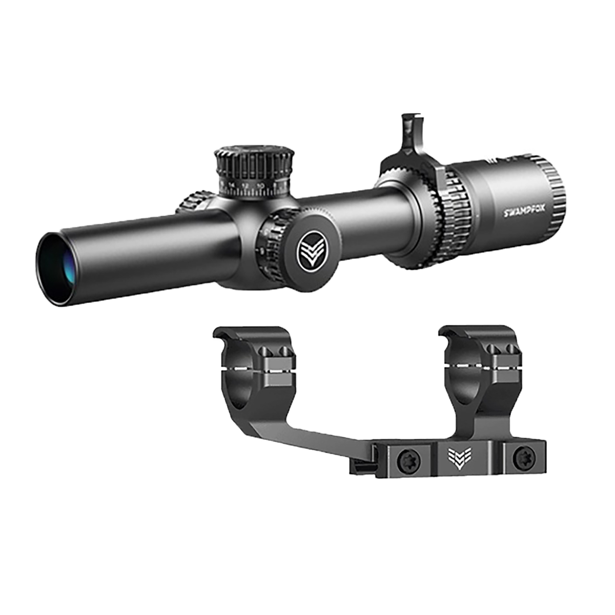 SWAMPFOX OPTICS - TOMAHAWK LPVO 1-6X24MM SFP ILLUMINATED RIFLE SCOPE