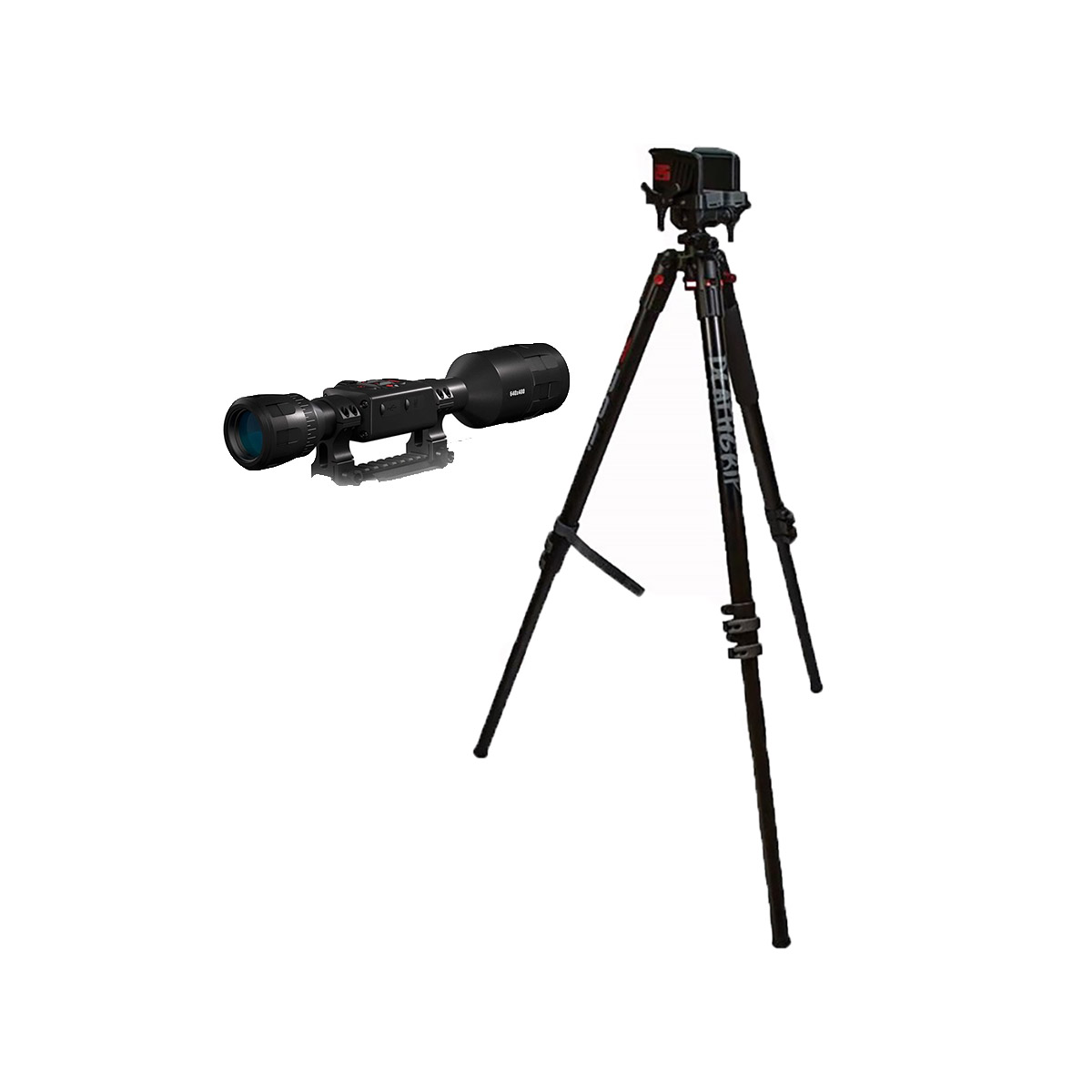BROWNELLS - 4.5-18X THOR 4 384X288 THERMAL SCOPE WITH DEATHGRIP TRIPOD