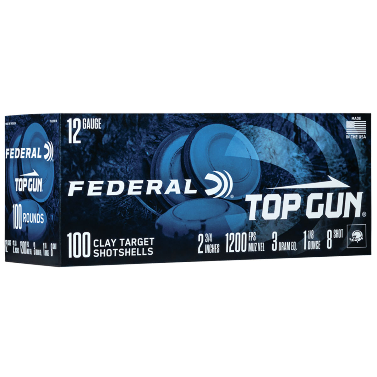 FEDERAL - 12 Gauge 2-3/4" 1-1/8oz #8 Shot 100/Box