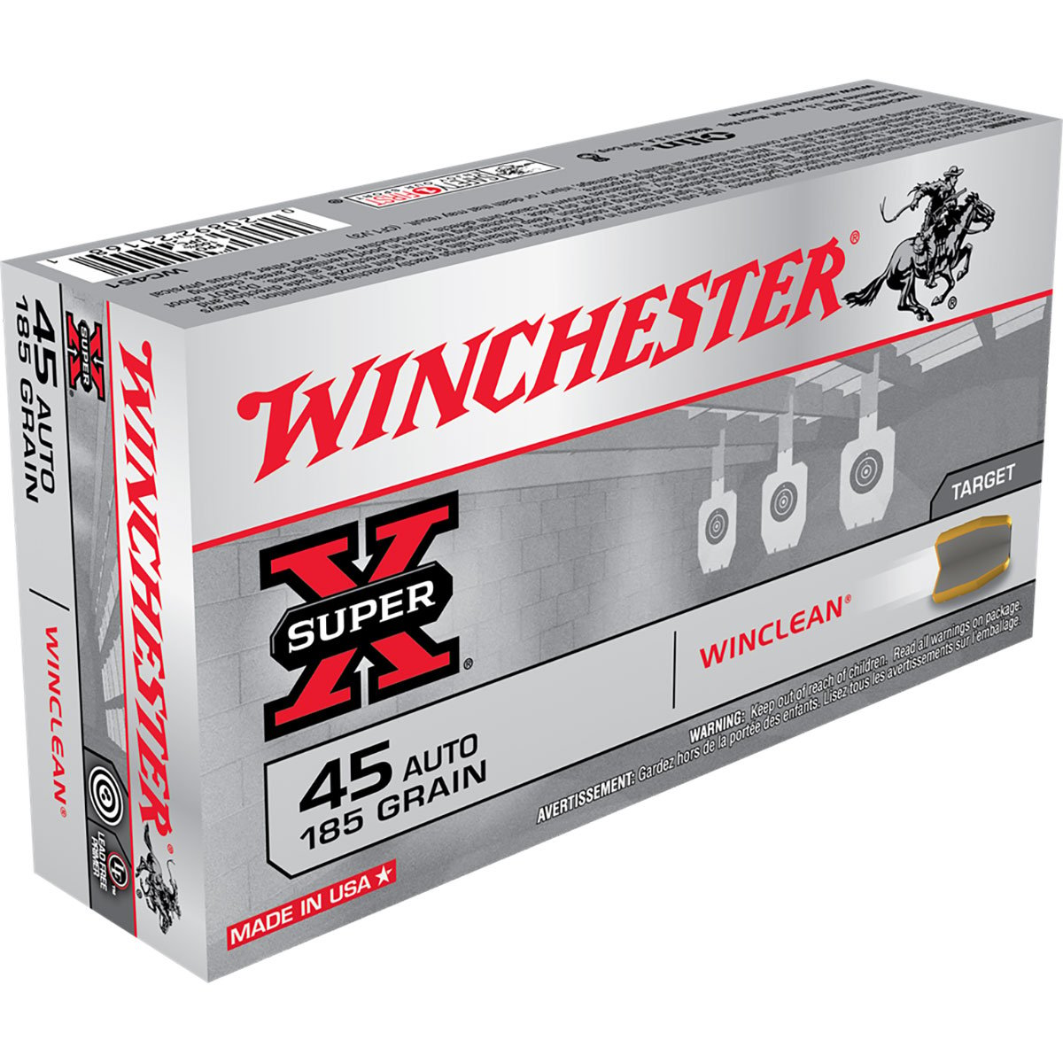 WINCHESTER - SUPER-X WINCLEAN 45 ACP HANDGUN AMMO
