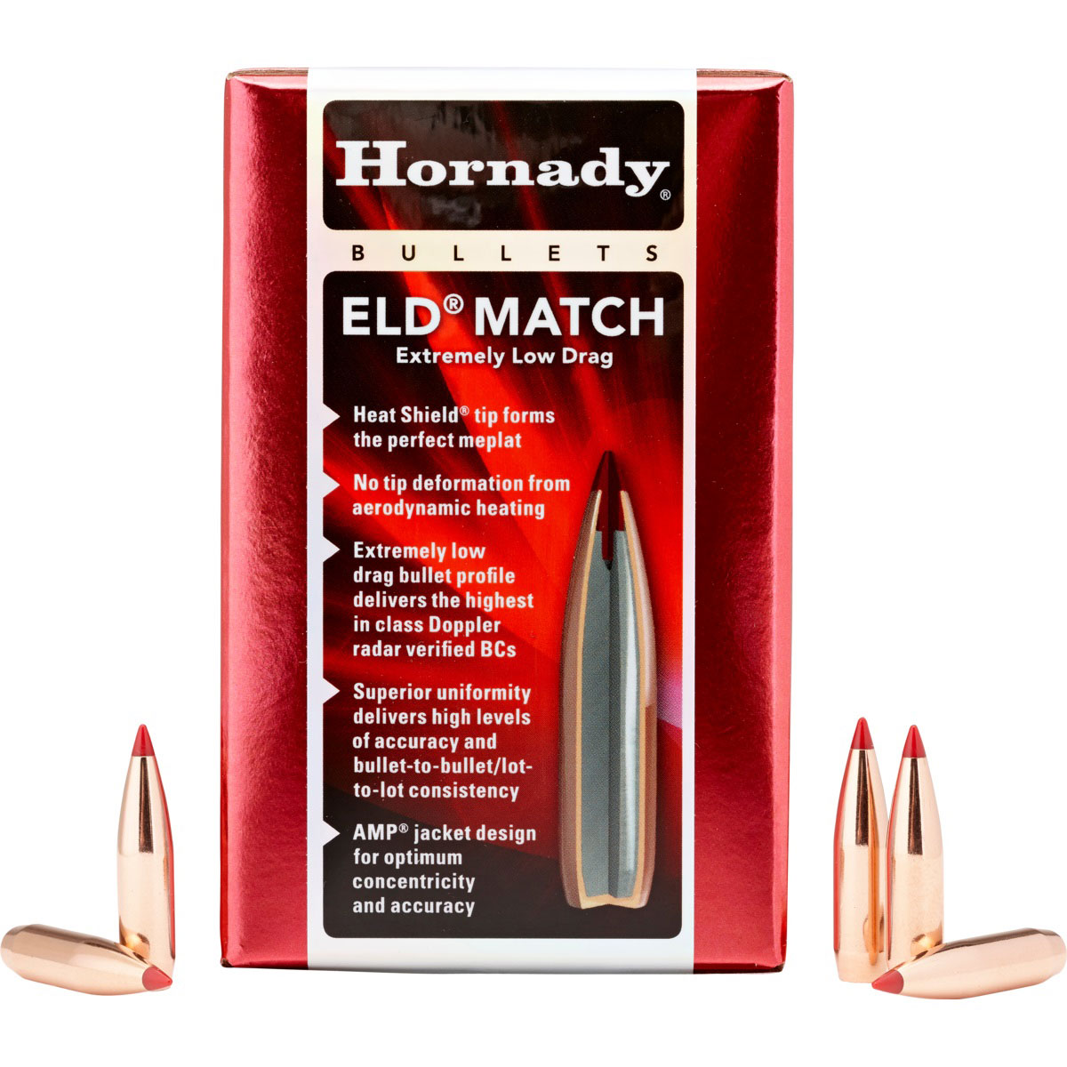 HORNADY - ELD® MATCH .257 CALIBER (.257") RIFLE BULLETS